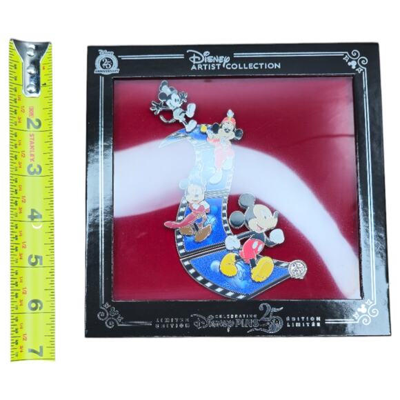 Disney 25th Anniversary Mickey Jumbo Pin Box Set Jason Peltz LE-NEW - Picture 9 of 9